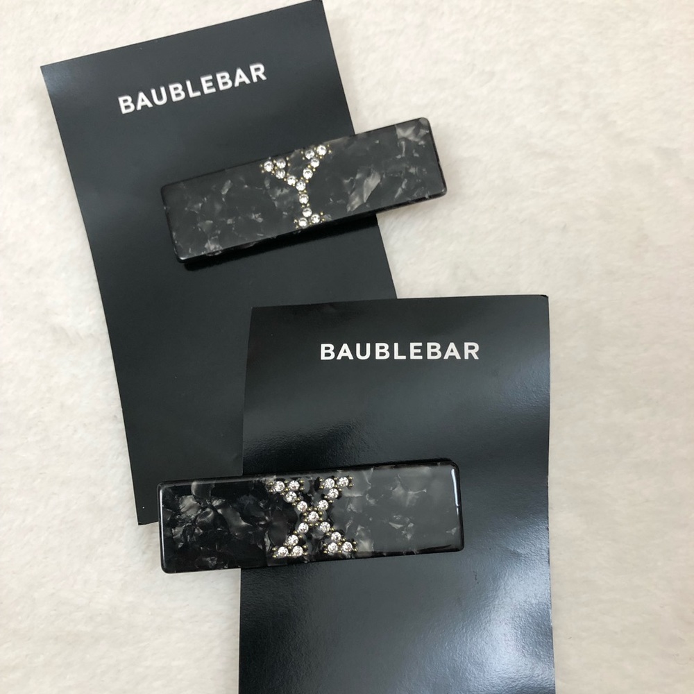 Baublebar Resin Initial Hair Clip